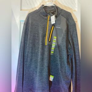 Eddie Bauer NWT Grey Pull Over 2XL